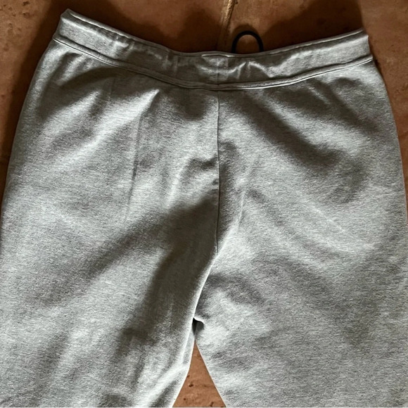 Nike womens carpi length zip hem pull on elastic waist light gray athletic M - Picture 9 of 10